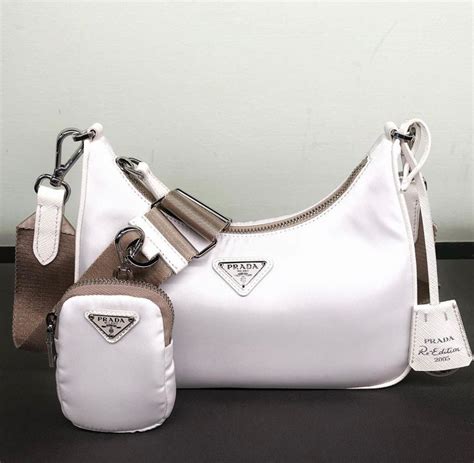 prada white purse with draw string|saks off prada purses.